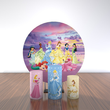 008 Disney Princess Smooth Fabric Circle sfondo